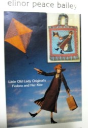 1985 ELINOR PEACE BAILEY 7'' FEDORA DOLL, KITE,TOTE BAG PATTERN
